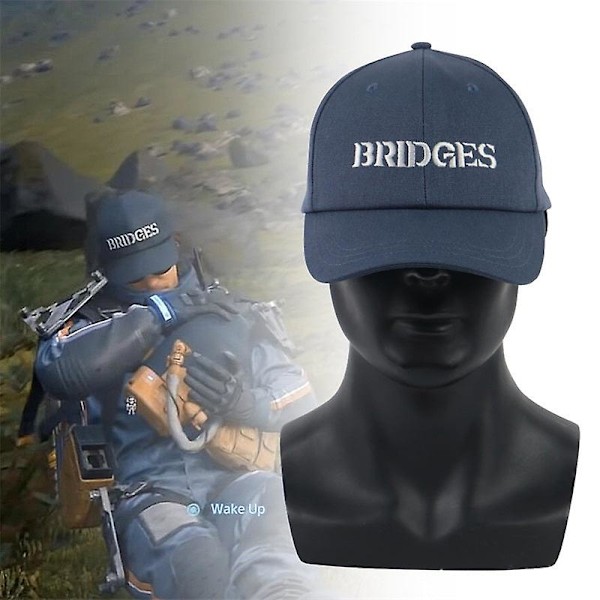 Spelet Death Stranding Hatt Sam Bridges Broderad Baseboll Solhatt Justerbar Keps (W)
