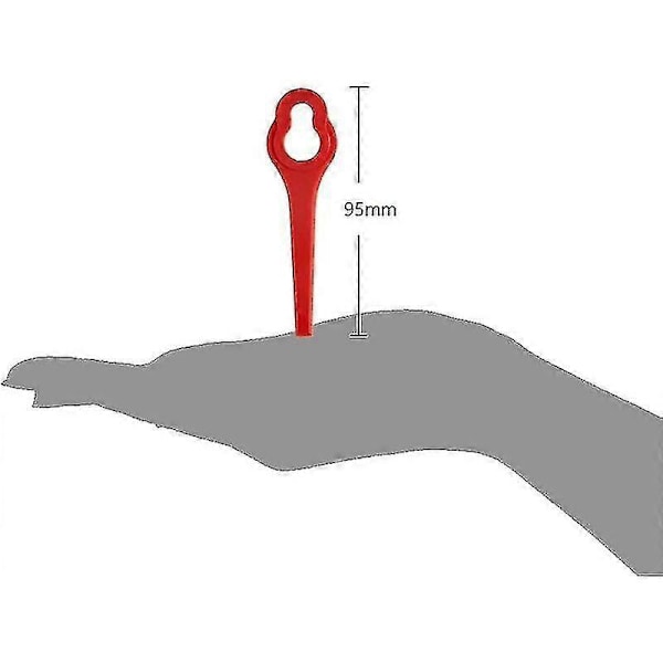 50 stk. knive kompatible med Ferrex Aldi Far 20-i kanttrimmer, erstatningsknive til Ferrex trådløs kanttrimmer fq (W)