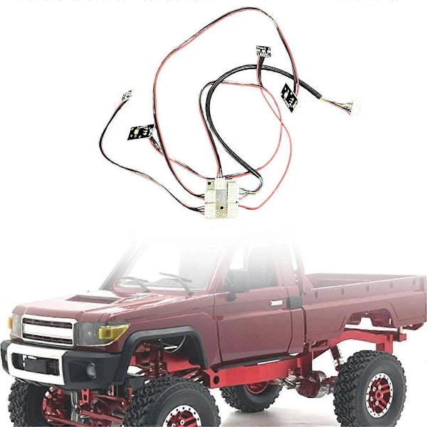 RC Ljuslänkage Set RC Bil Blinkers för MN82 1/12 RC Bil DIY Tillbehör Bil Ljuslänkage Set (W)