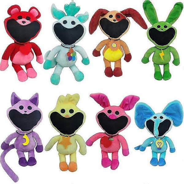 Smiling Critters Plussjeleketøy Hopscotch Catnap Bearhug Plushie Catnap Plussjedokke [FW] C