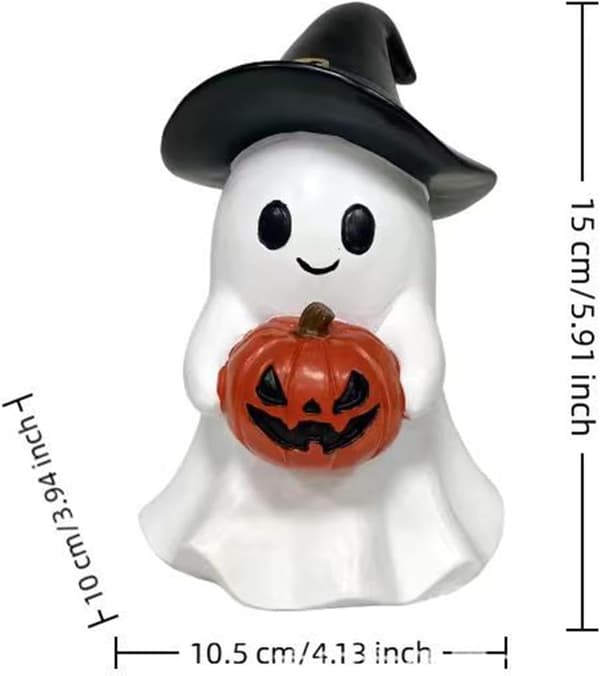 Kælen græskarformet Halloween-lampe, lysdekoration til sengebord, stue (W)