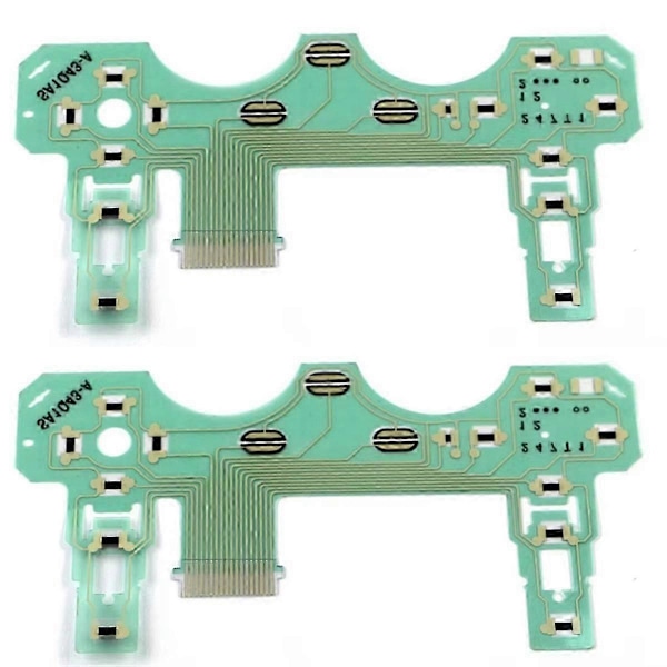 10 stk. Kretskort PCB Flatkabel egnet for PS2 Kontroller Ledende Film Joystick Tastatur Flex Kabel SA1Q43-A (W)
