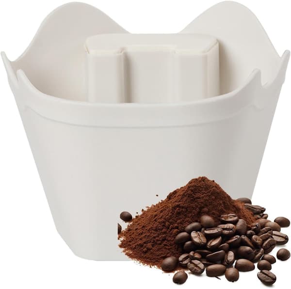 Multifunktionel non-stick beholder til opsamling af kaffegrums. Til opbevaring, komprimering og opsamling af kaffegrums. (W)
