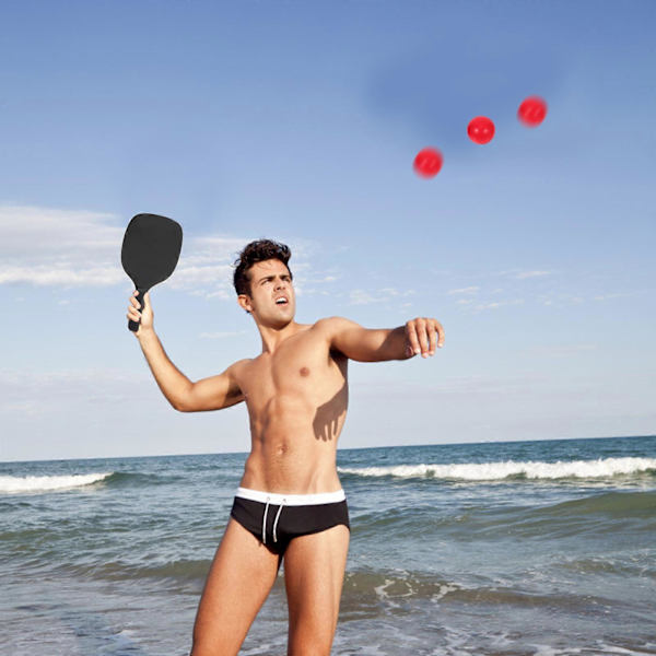 6 st. Ersättningsbollar för strandpaddla, färgade strandbollar för utomhusspel