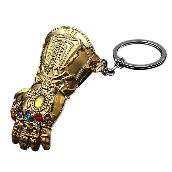 JUSCH Guld Thanos Handsker Nøglering Infinity Handsker Nøglering Avengers Nøglering Thanos Nøglering,xzwq589
