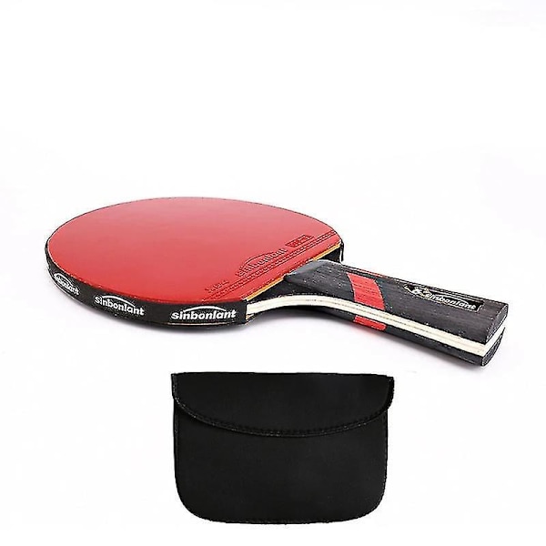 6 Star 1 long Professional Table Tennis Rackets Double Face Pimples Case [fw}