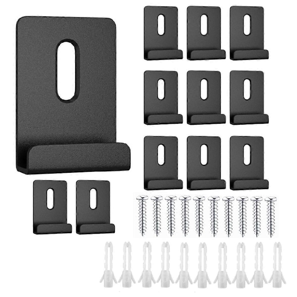 12 Pcs Mirror Clips Wide Channel Mirror Hanger for Frameless Mirror,Heavy Mirror Brackets Hanging H