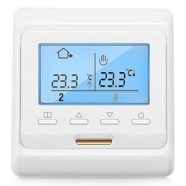 16a 230v LCD Programmerbar Värmegolv Värme Rumstermostat Termostat (W)