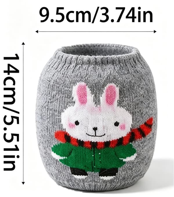 Uldopbevaringssæt (4 dele, grå, 9,5*14 cm), strikkecenter, elastisk sweaterovertræk (W)