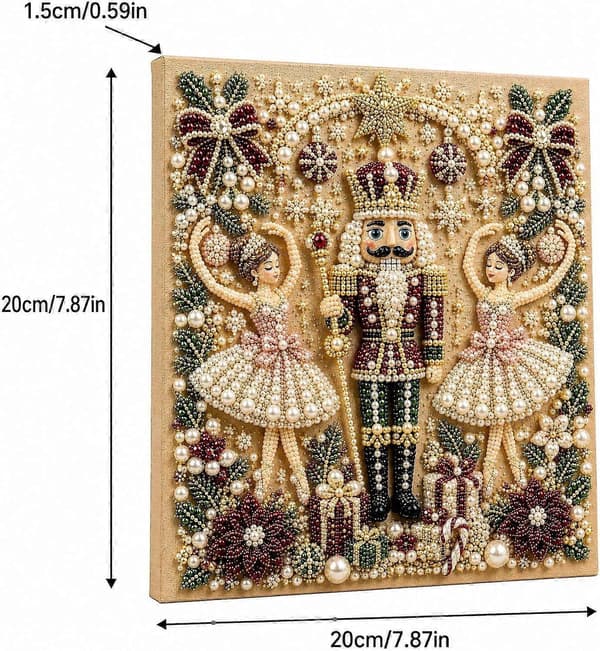 Jul Diamond Painting Konstkit 20st Ädelstenspärlor