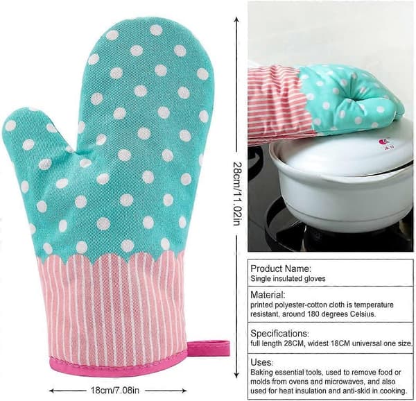 1 par ugnsvantar, värmebeständiga ugnsvantar, halkfria isolerade handskar för grillning, matlagning, bakning