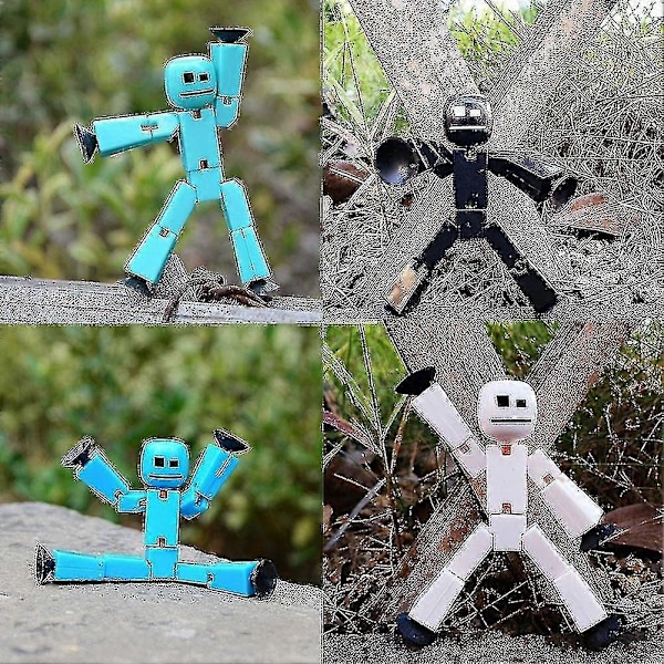 Aito pakattu Stikbot Robotti Stickbotit Stop Motion Animaatio Syksy Uudet Värit (W)