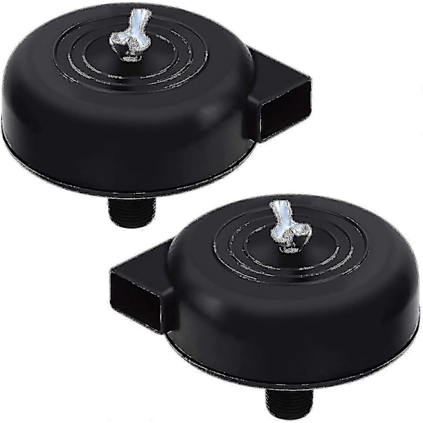 2 kpl Kompressorisuodatin, 16mm 3/8pt Uroskierre Hiljainen Kompressori Ilmakompressorille (musta) (L)