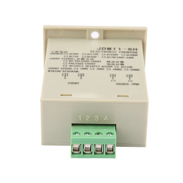 Elektronisk tæller med 6-cifret display og DC 36V strøm