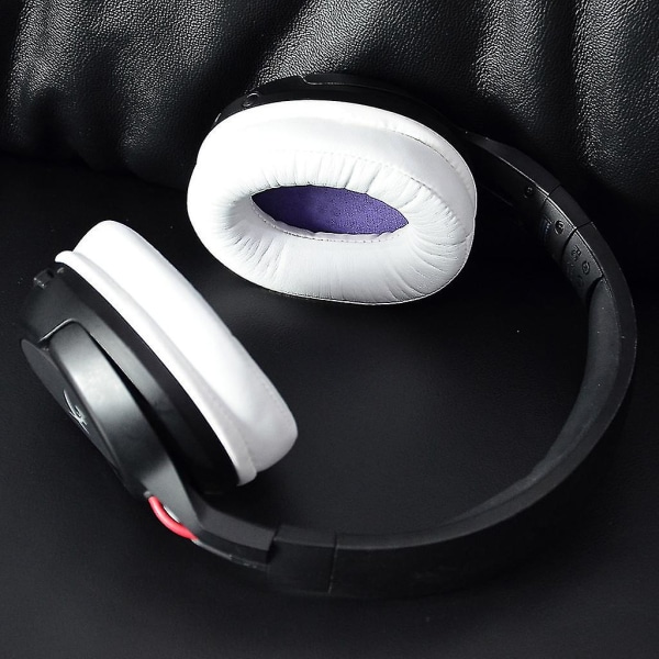 Läderöronkuddesvamp Öronkuddar för Hyperx Alpha / Cloud Ii Headset Öronmuffar {FW} White