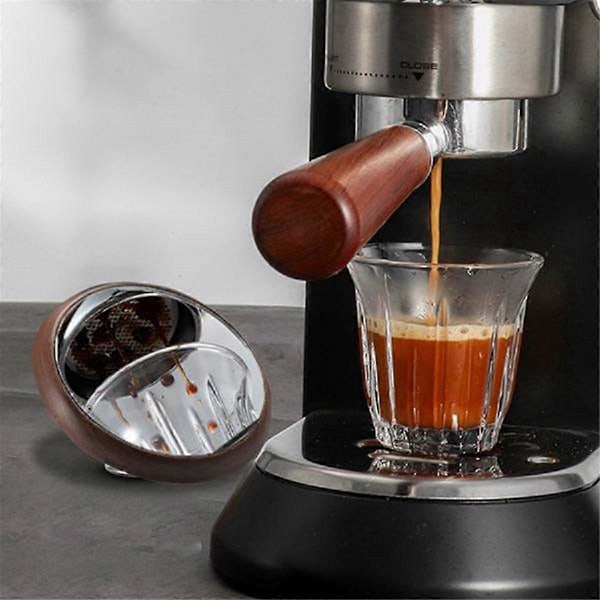 Ekstraksjonsvisningsspeil Multi-retnings solid tre reflektor kaffemaskin speil (W)