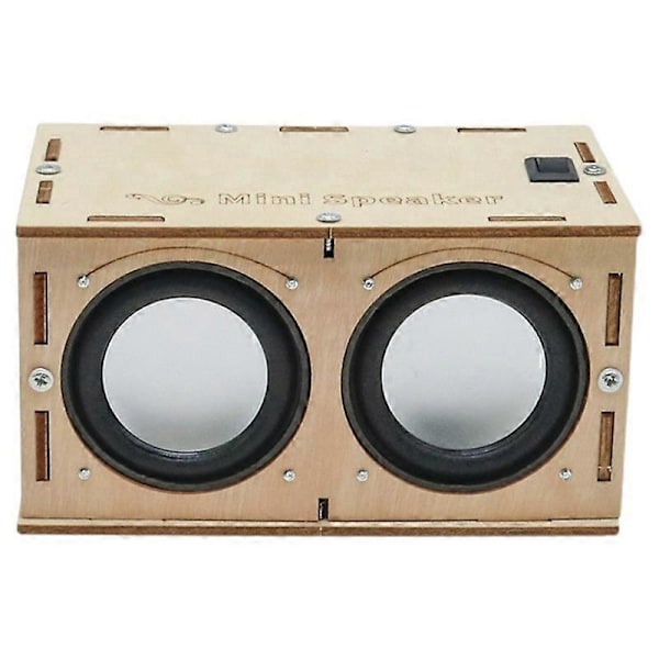 DIY Bluetooth Högtalarlåda Kit Elektronisk Ljudförstärkare Bygg Din Egen Bärbara Trälåda Bluetoot (W)