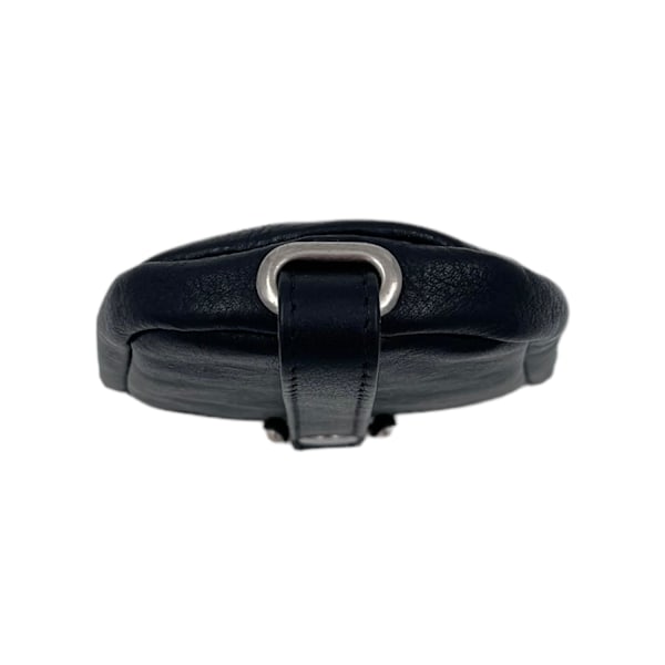 Nøgleetui i ægte læder, svensk design, rummelig Sort Black one size