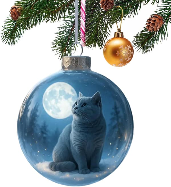 Adventskalender \"Julekjemi\", sesongbasert akryldekorasjon (8 cm), innendørsdekorasjon (W)