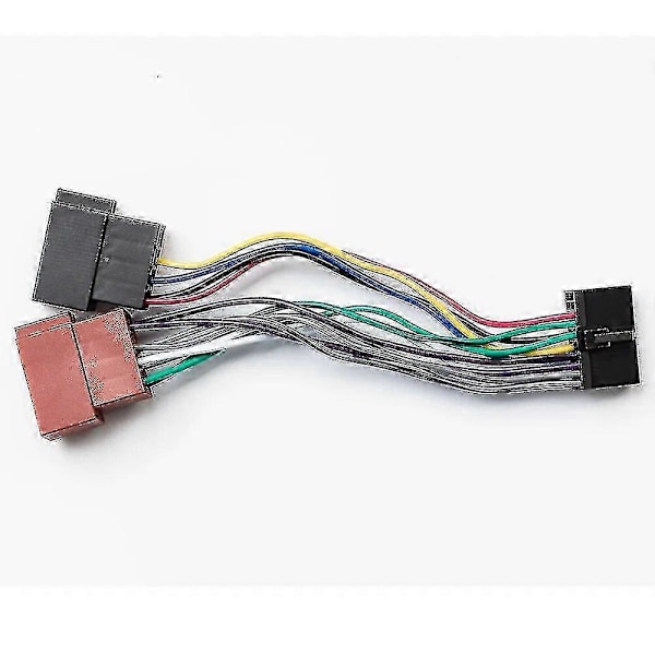 2024 Autoradion ISO-sovitin 20-nastainen kaapeli Universaali Din-liitin Aeg-autostereolle Prology Autoradio ovox Jgc jne. (L)