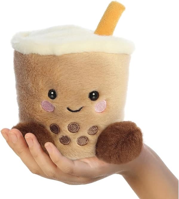 Brun Plys Mælk Te Boba Legetøj 12,7 cm