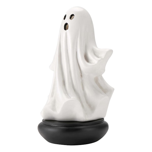 Ghost Røgelsesholder, Vandfaldsbrænder Sød Spøgelse Backflow Røgelsesbrænder, Spøgelsesfigur til Halloween (W)