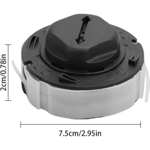 3-pak C3-2 erstatningsspoler til Stihl FSA 57 med AutoCut C3-2 trimmerhoved - Erstatter 4009 710 4305 4009 710 4306 (W)