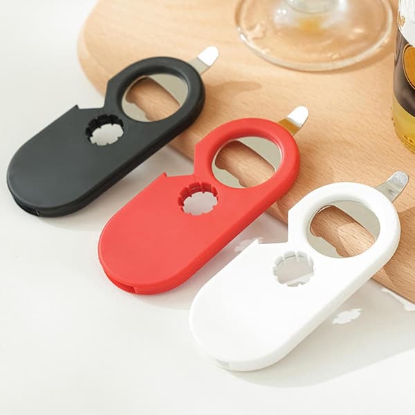Multifunktionel magnetisk flaskeåbner i rustfrit stål til køleskabet. Magnetisk flaskeåbner til køleskabet. (W)