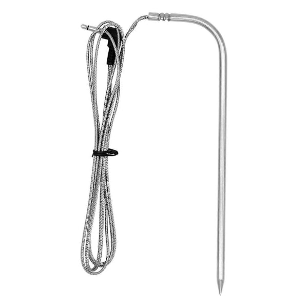 Udskiftningskødprobe til Pillegrill, Rustfrit Stål Termometer Kødprobe med Probe Clip Adgang (W)
