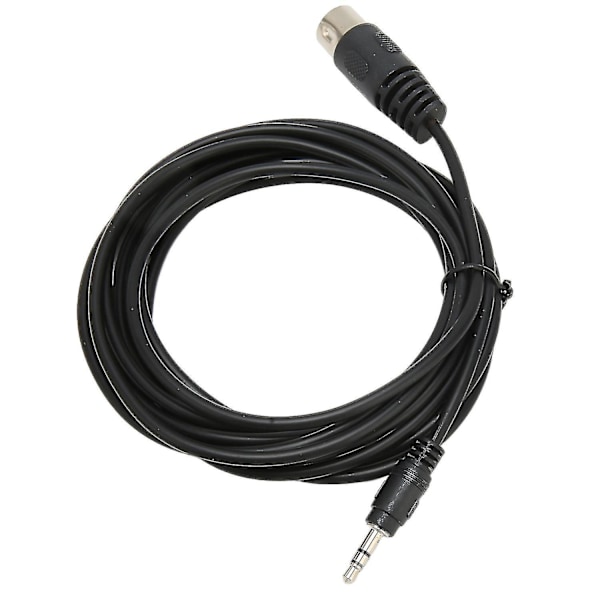 Erstatningskabel 7-pin DIN hann til DC 3,5 mm hann - Stereo MIDI DIN 7-pin til 3,5 mm lyd og
