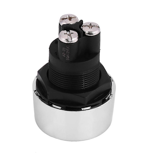 12V-24V 50A Bil Kjøretøy Motor Start Trykknapp Bryter Tenningsstarter Rød LED (W)