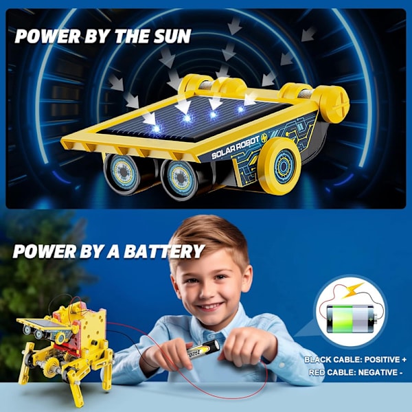 Robottisetti pojille 7-12 vuotta, rakennuslelu (W)