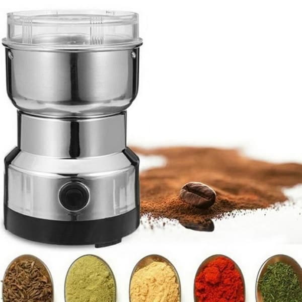 Elektrisk kaffekværn og blender til kaffebønner, hørfrø og andre krydderier - rustfrit stål #26@（Fww）