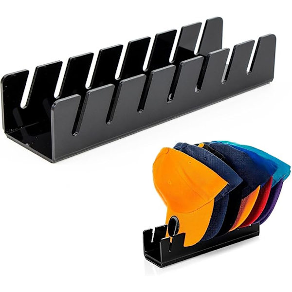Baseballcapsorganisator Holder 7 Caps Svart (B)