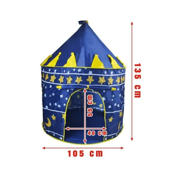 CUBBY Barnslottstält, Blå (Fww) Bleu