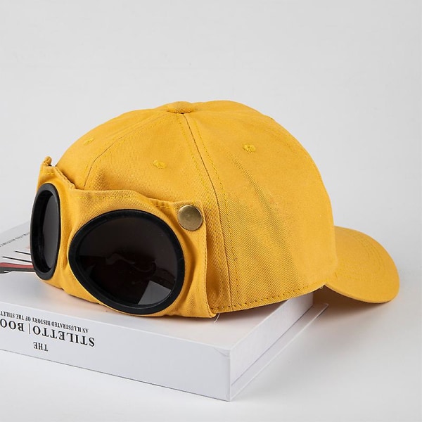 Hatt Sommarglasögon Baseballkeps Kvinnlig Unisex Solglasögon Kepsmännlig Baseballkeps {FW} Yellow 1 Pcs