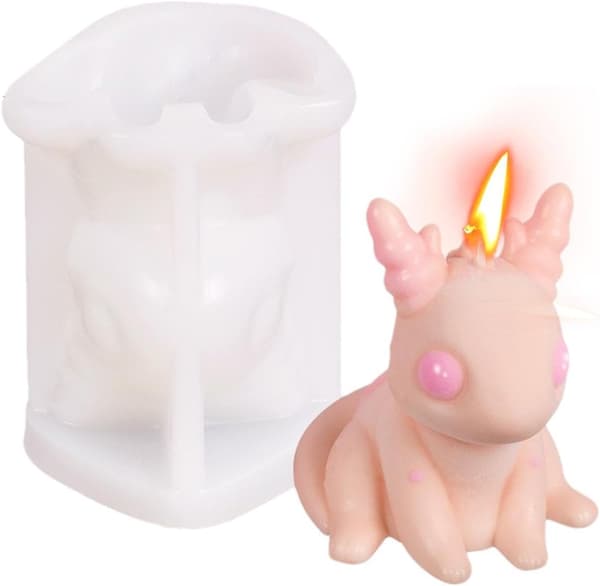 3D Drage Lysform, Nem Frigivelse, Håndværksform til Lys, Chokolade, Aromaterapi Sæbe og Lotion Bars. (W)