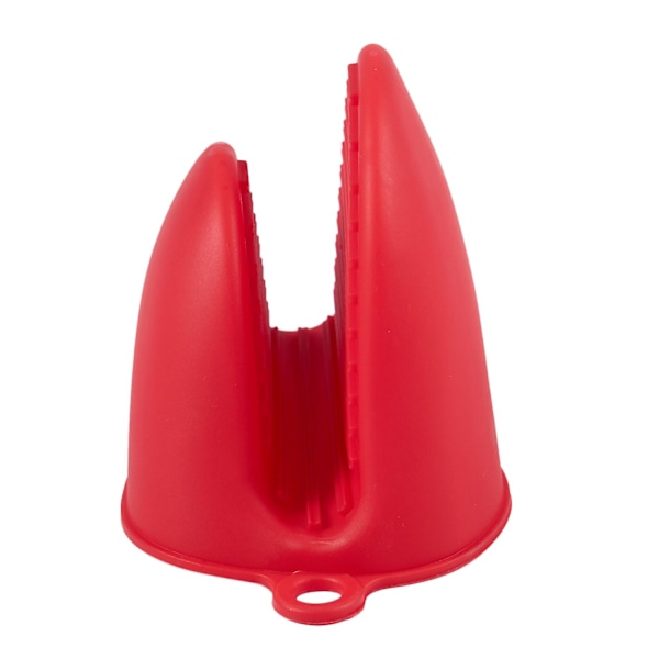 Silikonhandskar Ugn Värmeisolerade Fingerhandskar Matlagning Mikrovågsugn Non-Gripper Grytlapp fw Red