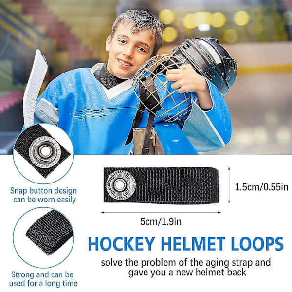 Hockeyhjälm Hakrem Avtagbar Hjälm Hockey Hakrem Hjälmrem med Enkelt Snäpp Hockey He [FW]
