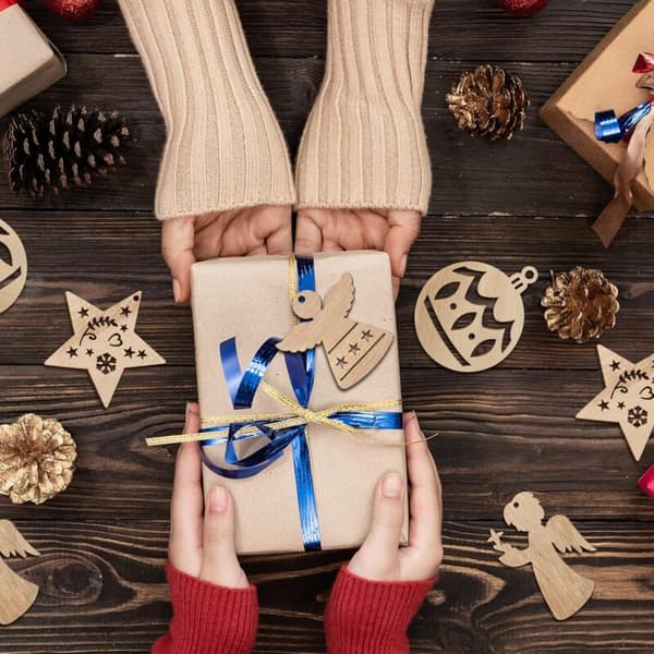 Julgransdekorationer i trä - 20 delar