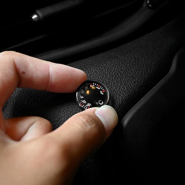20 mm rundt bærbart udendørs temperaturmåler (W)