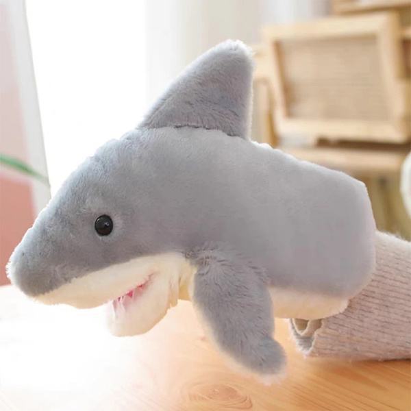 Leksaker 22cm Liten Haj Handdocka Handskar