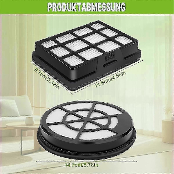 HEPA Filter Udskiftning til Bosch BBZ152EF Serie 2 BGC05 BGS05 BGC05A320 BGC05A220A Støvsuger (W)