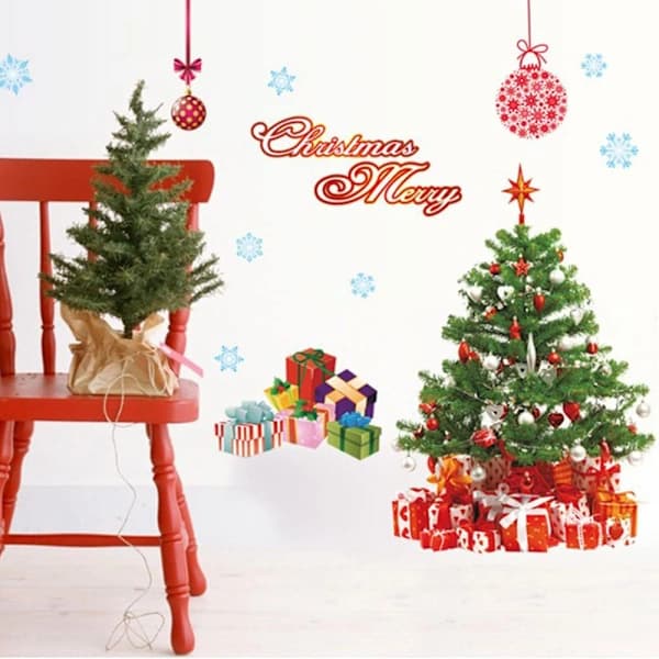 AY226A Julevindusklistremerker Ornamenter 50 Stk