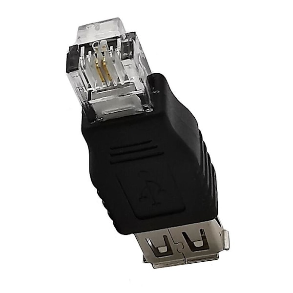 JUNSUNMAY USB A Hunn til RJ11 6P2C Adapter Mini Konverter (IKKE for RJ9 Håndsettport)