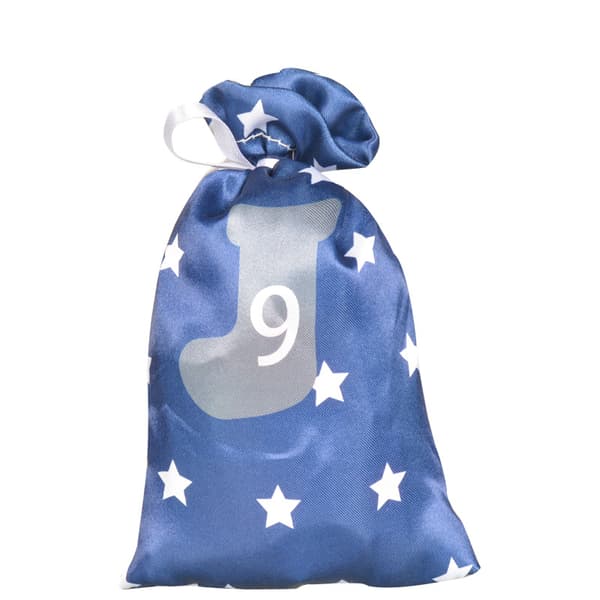 Røde Adventskalender Gaveposer med Snoretræk (24-pak)