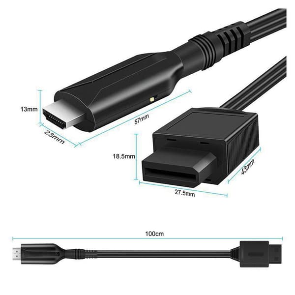 Wii til HDMI Spilkonverter til TV Streaming