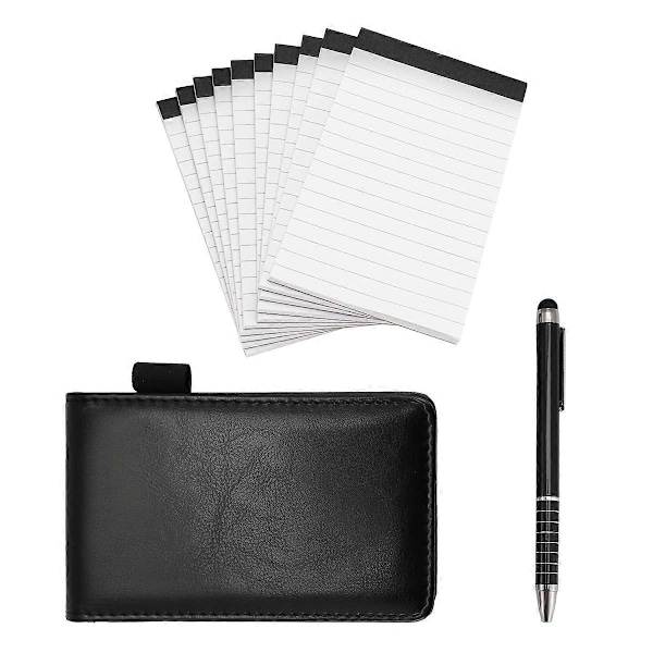 12 stk. Små Lomme Notesblok Holder Sæt Mini Lomme Notesblok Holder med 10 stk. 7,6 cm x 12,7 cm Memo (B)