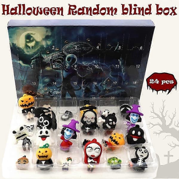 Horror Night Nedtellingsdukke Kalender Blindboks 24 stk