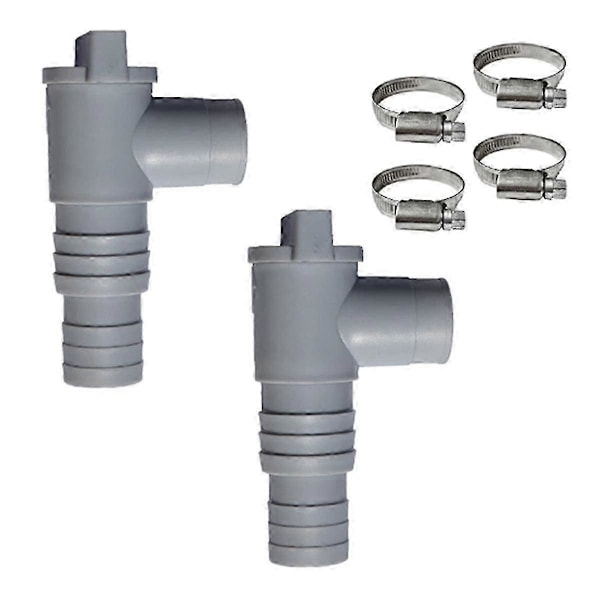 PVC Pool Slange Adapter 32mm Pool On/Off Stempelventil Lækagesikker Forseglet Udskiftning til Udendørs Udstyr (W)